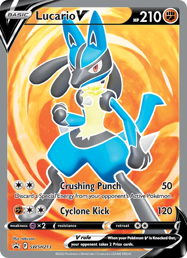 SWSH213 Lucario V – SWSH Black Star Promos