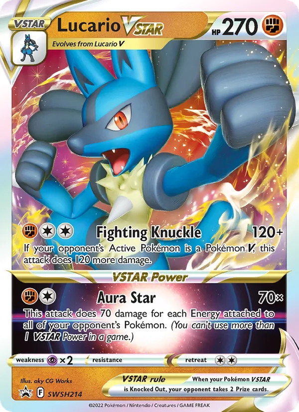 SWSH214 Lucario VSTAR – SWSH Black Star Promos