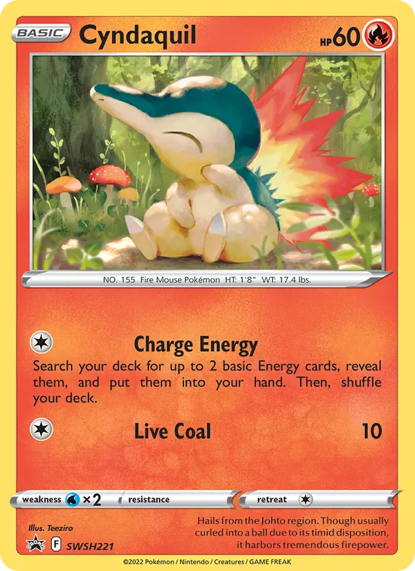 SWSH221 Cyndaquil – SWSH Black Star Promos