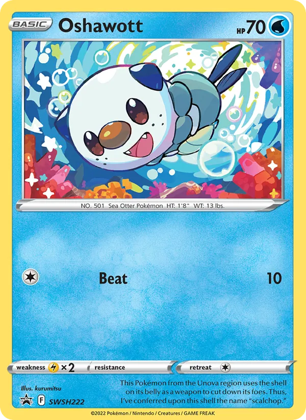 SWSH222 Oshawott – SWSH Black Star Promos