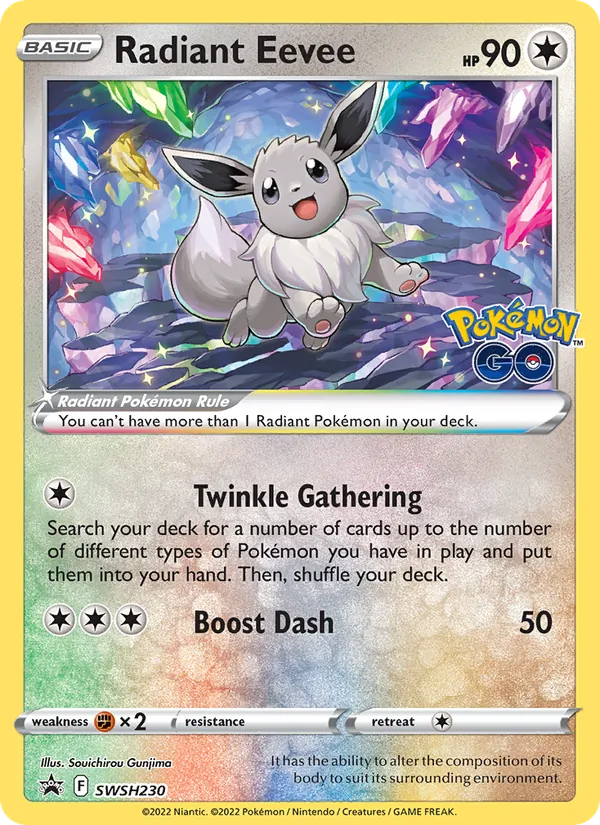 SWSH230 Radiant Eevee – SWSH Black Star Promos