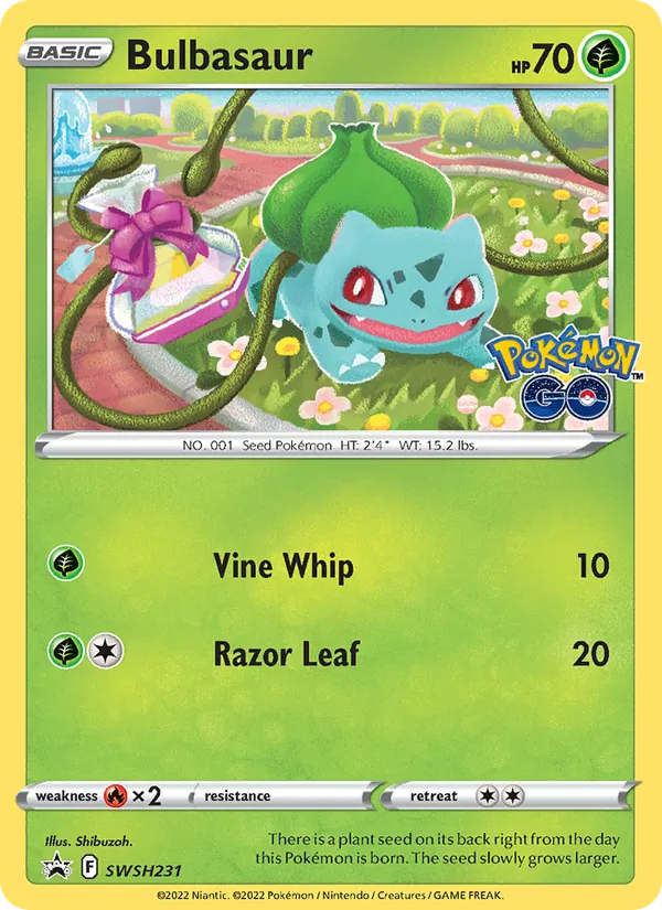 SWSH231 Bulbasaur – SWSH Black Star Promos