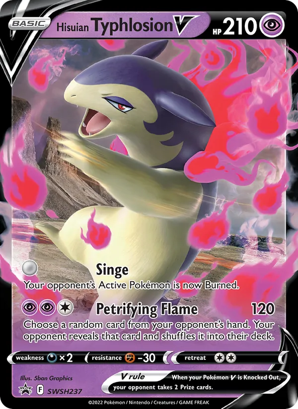 SWSH237 Hisuian Typhlosion V – SWSH Black Star Promos