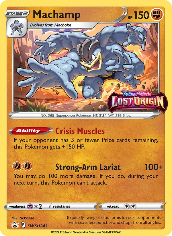 SWSH243 Machamp – SWSH Black Star Promos
