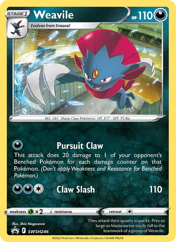 SWSH246 Weavile – SWSH Black Star Promos