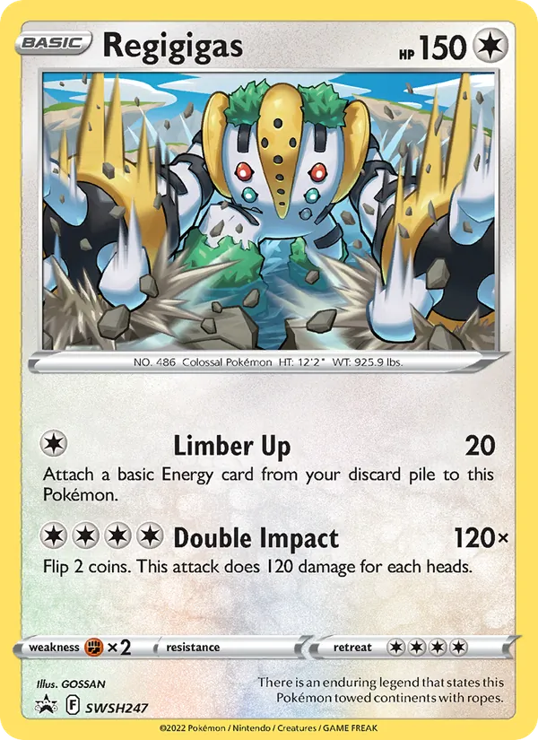 SWSH247 Regigigas – SWSH Black Star Promos