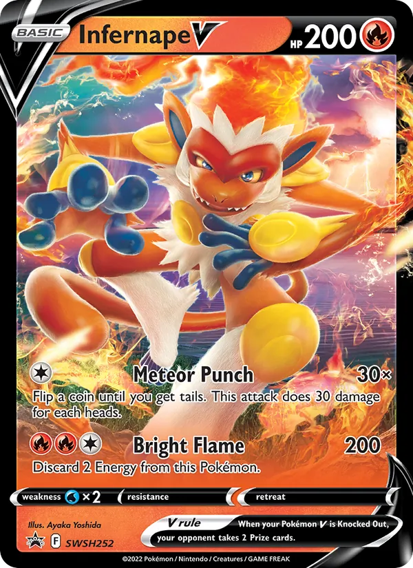 SWSH252 Infernape V – SWSH Black Star Promos