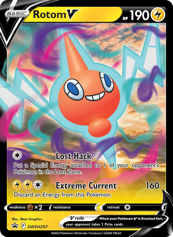 SWSH257 Rotom V – SWSH Black Star Promos