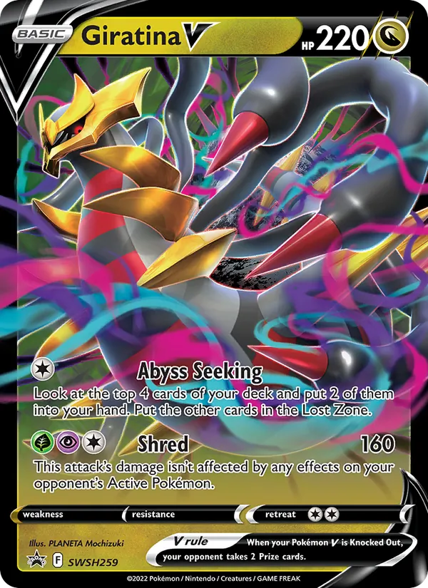 SWSH259 Giratina V – SWSH Black Star Promos