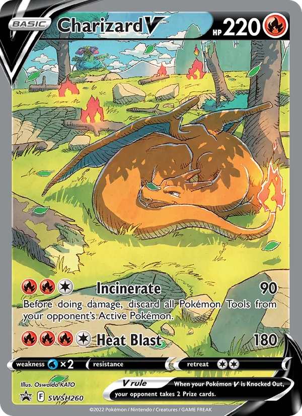 SWSH260 Charizard V – SWSH Black Star Promos
