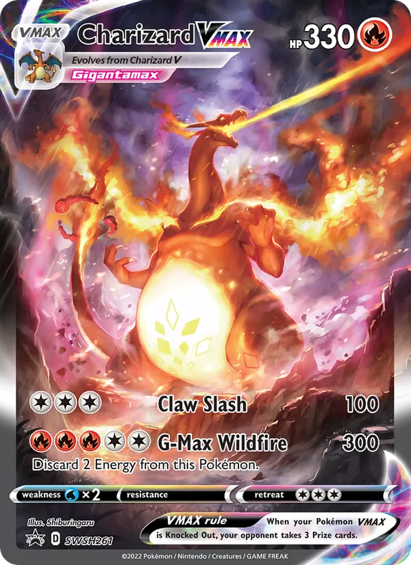 SWSH261 Charizard VMAX – SWSH Black Star Promos