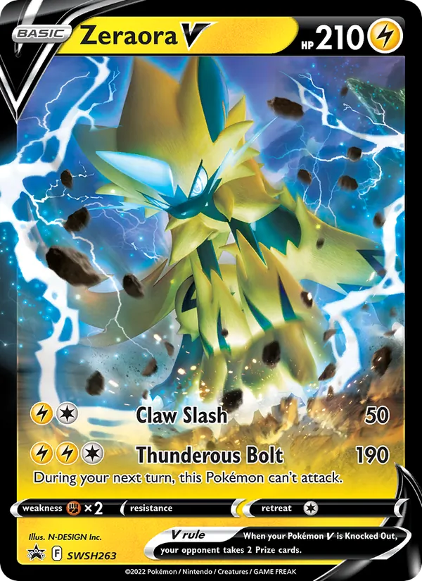 SWSH263 Zeraora V – SWSH Black Star Promos