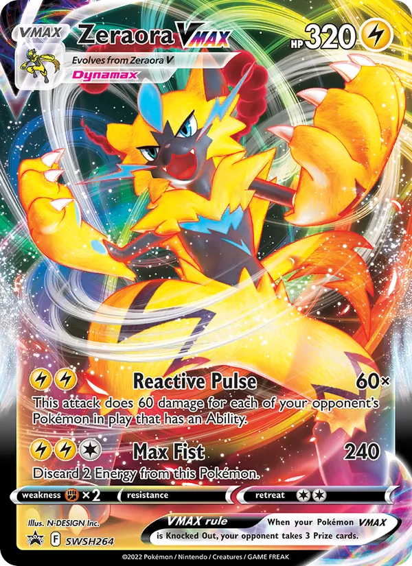 SWSH264 Zeraora VMAX – SWSH Black Star Promos