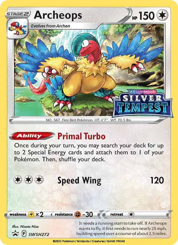 SWSH272 Archeops – SWSH Black Star Promos