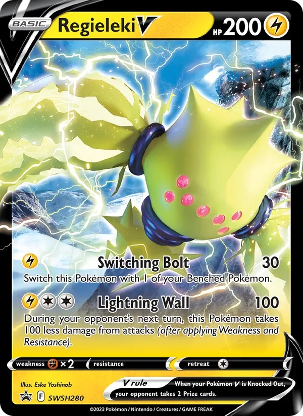 SWSH280 Regieleki V – SWSH Black Star Promos