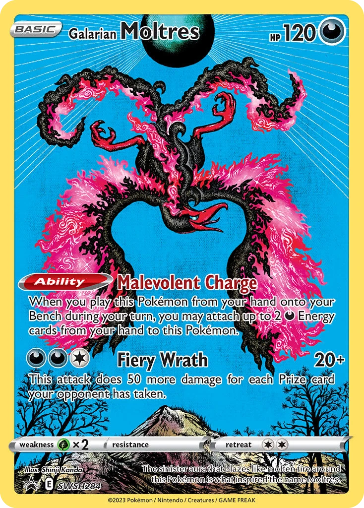 SWSH284 Galarian Moltres – SWSH Black Star Promos
