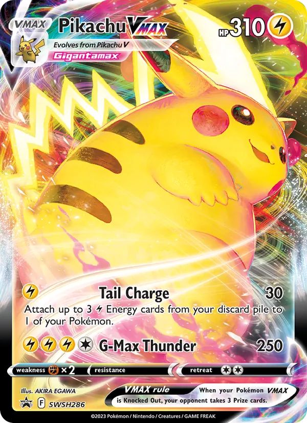 SWSH286 Pikachu VMAX – SWSH Black Star Promos
