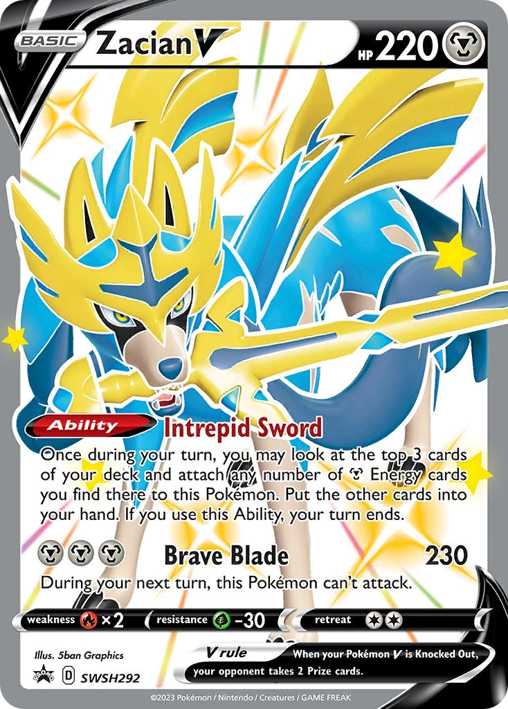 SWSH292 Zacian V – SWSH Black Star Promos