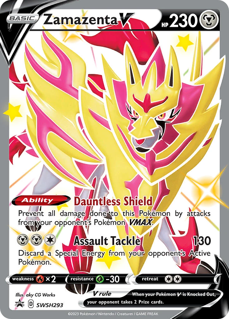 SWSH293 Zamazenta V – SWSH Black Star Promos
