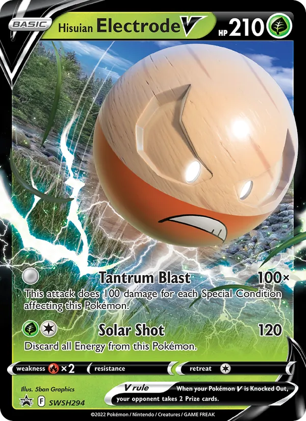 SWSH294 Hisuian Electrode V – SWSH Black Star Promos