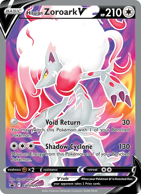 SWSH297 Hisuian Zoroark V – SWSH Black Star Promos
