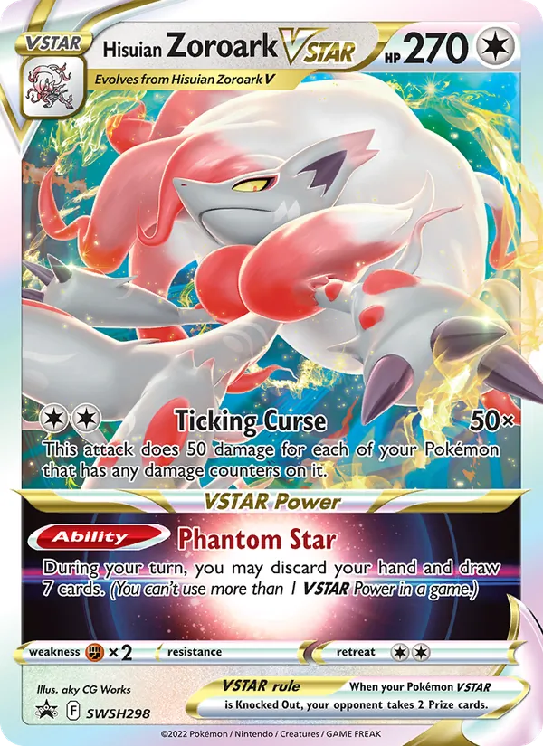 SWSH298 Hisuian Zoroark VSTAR – SWSH Black Star Promos