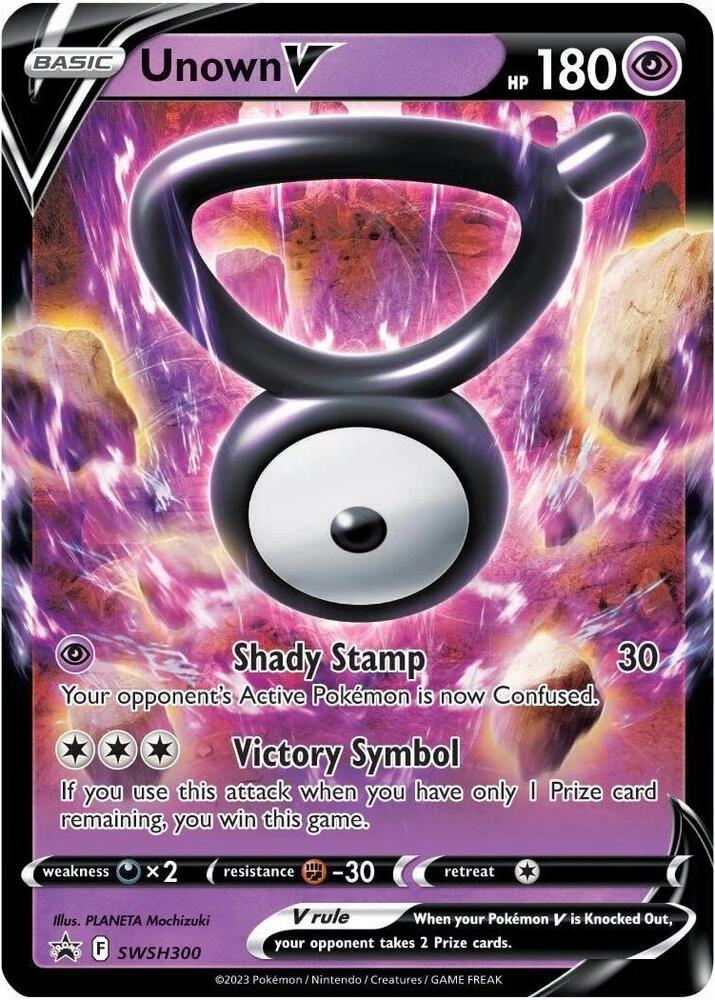 SWSH300 Unown V – SWSH Black Star Promos