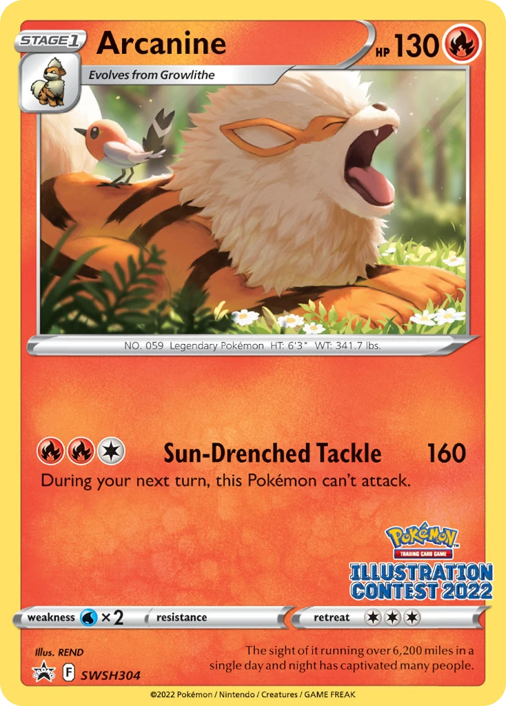 SWSH304 Arcanine – SWSH Black Star Promos