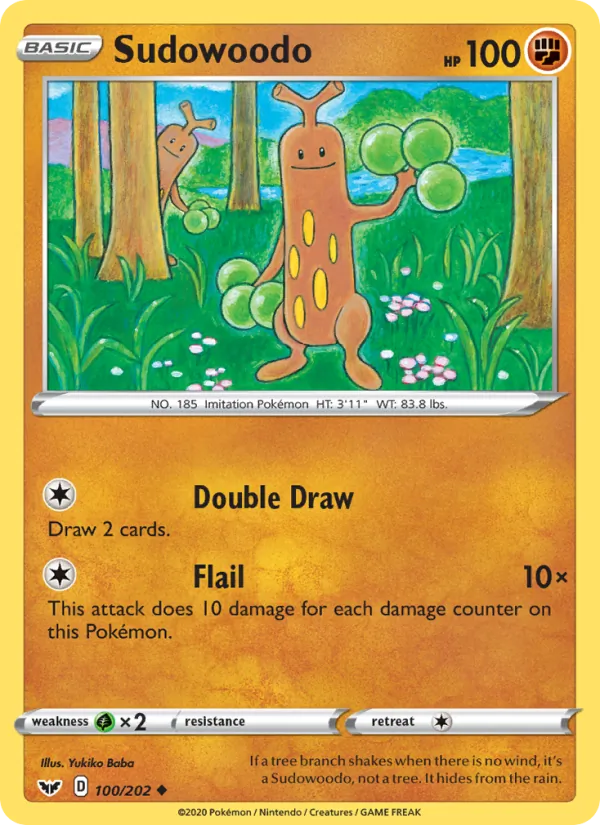 100 Sudowoodo – Sword & Shield