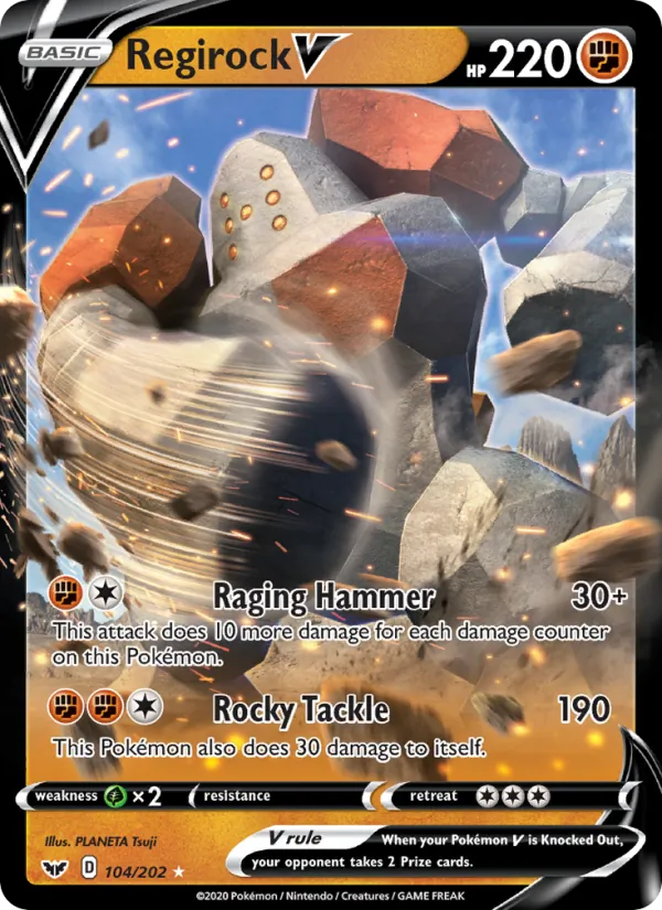 104 Regirock V – Sword & Shield