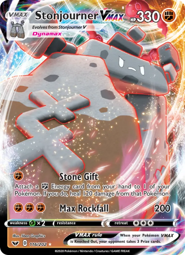 116 Stonjourner VMAX – Sword & Shield