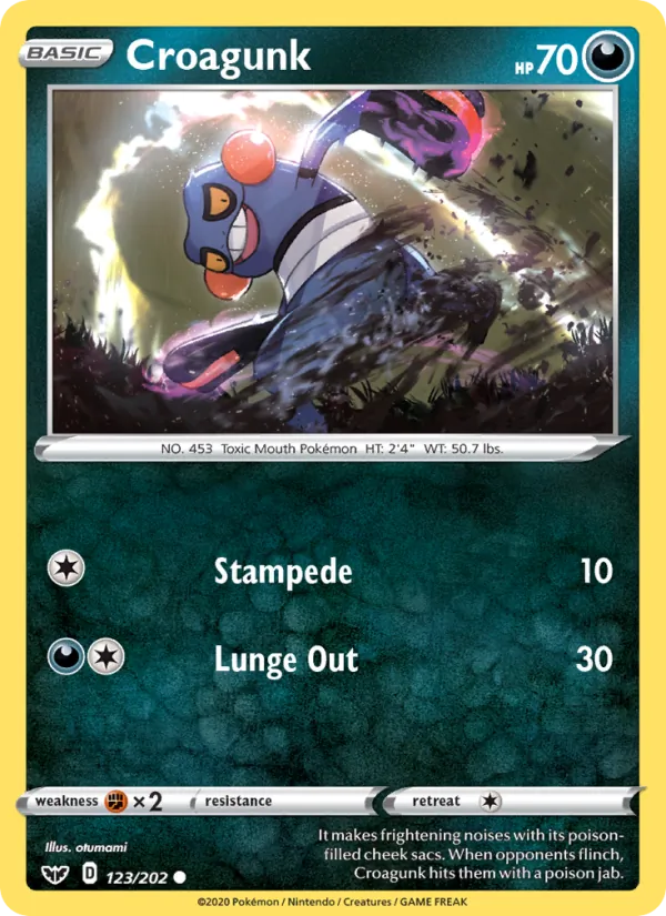 123 Croagunk – Sword & Shield