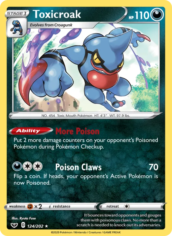 124 Toxicroak – Sword & Shield