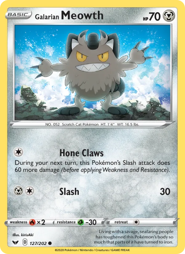127 Galarian Meowth – Sword & Shield