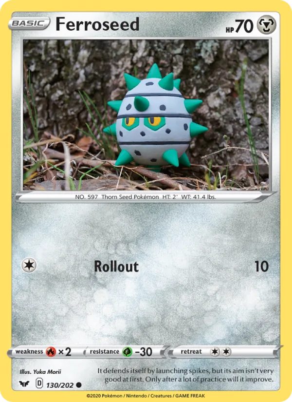 130 Ferroseed – Sword & Shield