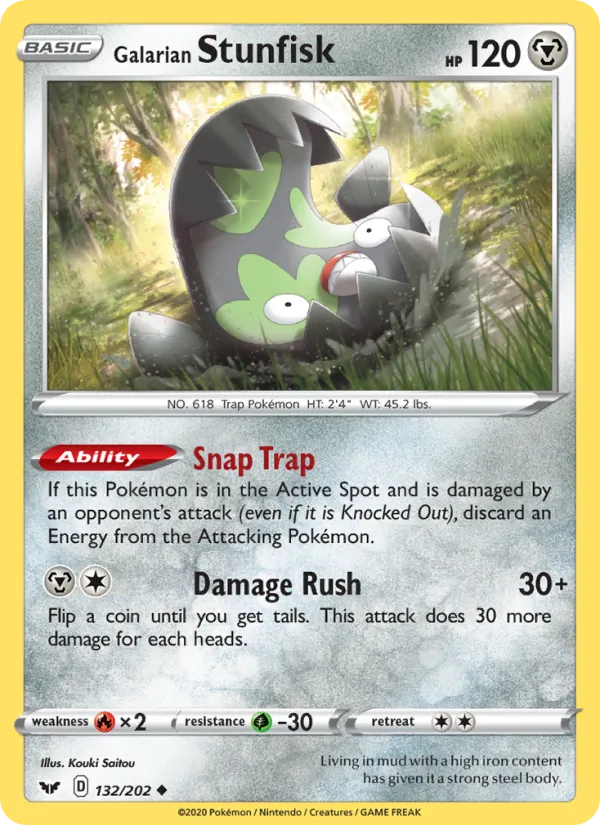 132 Galarian Stunfisk – Sword & Shield