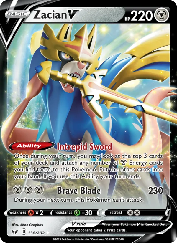 138 Zacian V – Sword & Shield