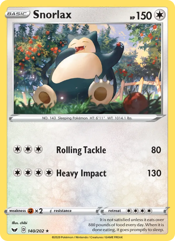 140 Snorlax – Sword & Shield