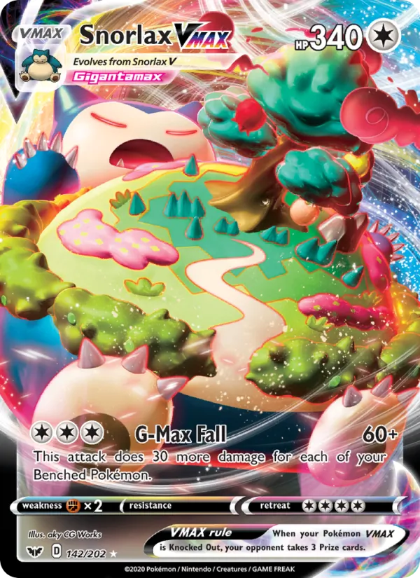142 Snorlax VMAX – Sword & Shield