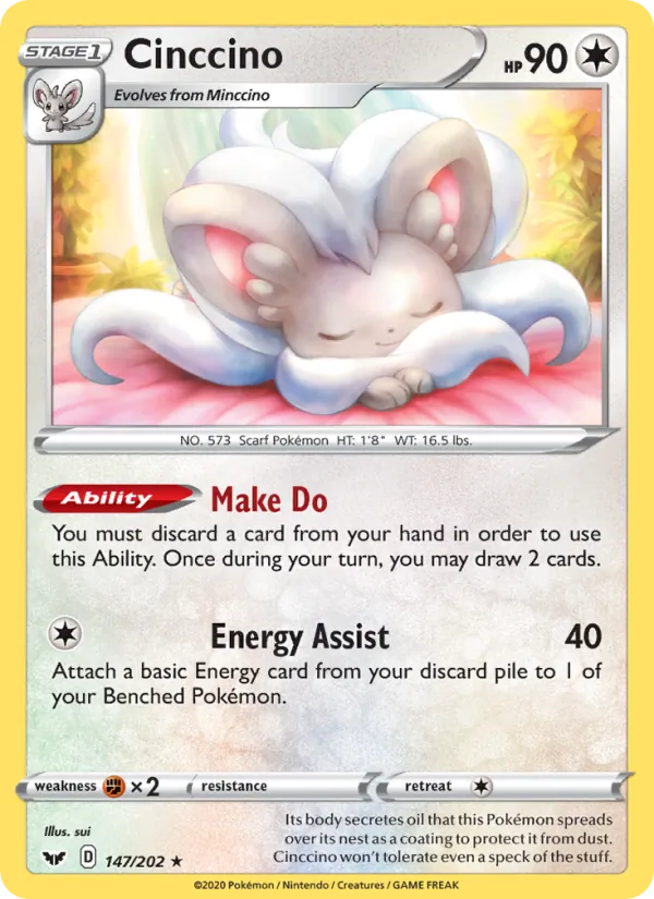 147 Cinccino – Sword & Shield