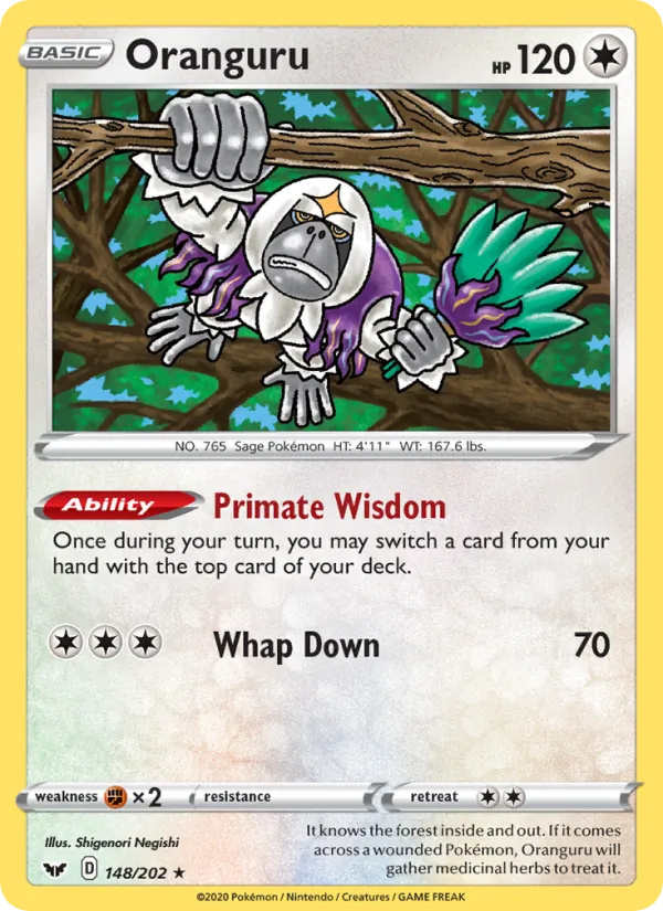 148 Oranguru – Sword & Shield