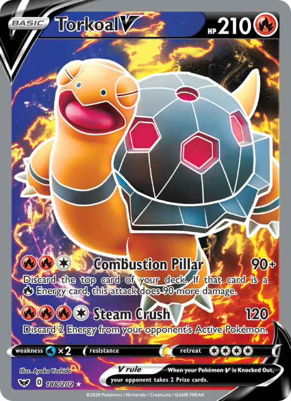 188 Torkoal V – Sword & Shield