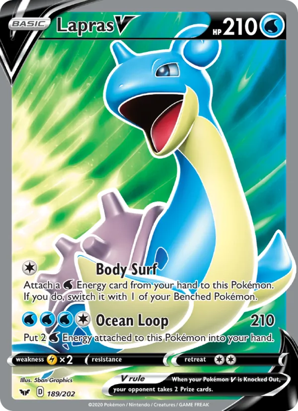 189 Lapras V – Sword & Shield