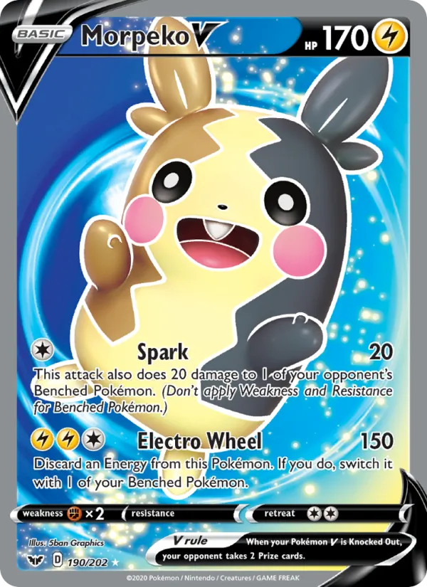 190 Morpeko V – Sword & Shield