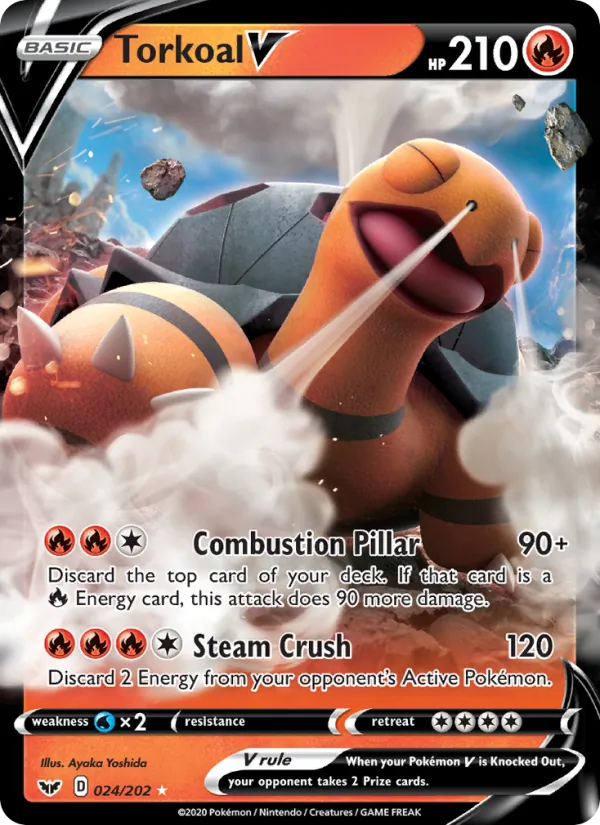 24 Torkoal V – Sword & Shield