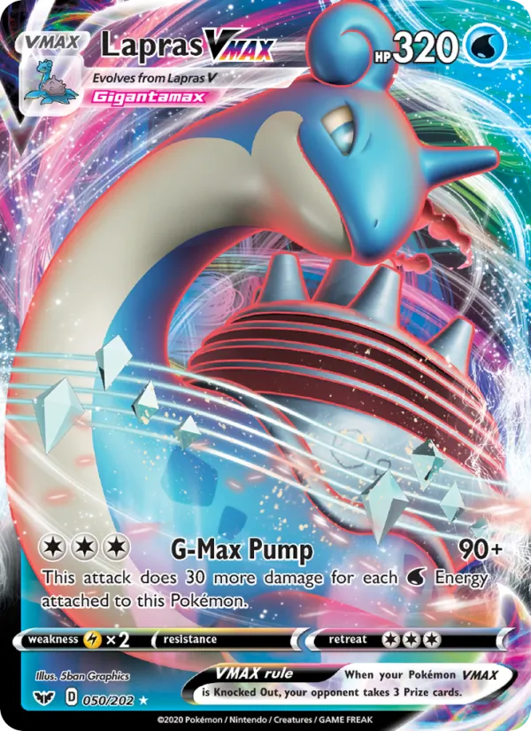 50 Lapras VMAX – Sword & Shield