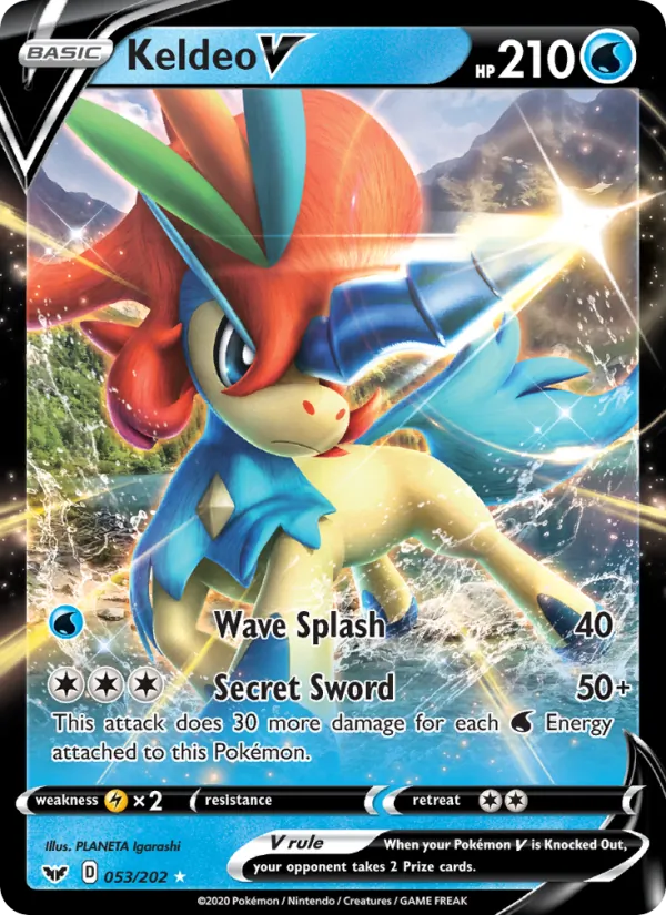 53 Keldeo V – Sword & Shield