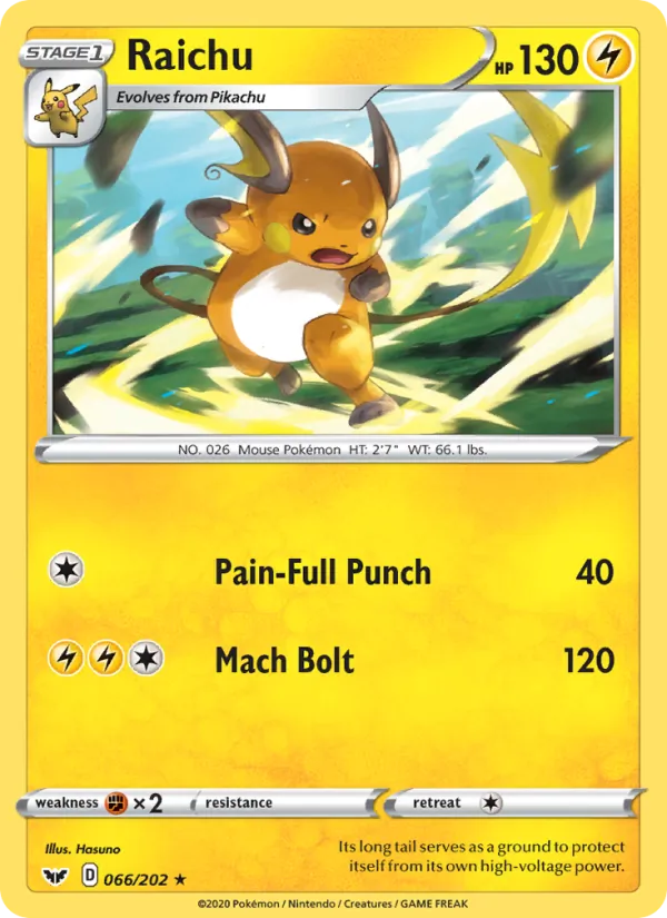 66 Raichu – Sword & Shield