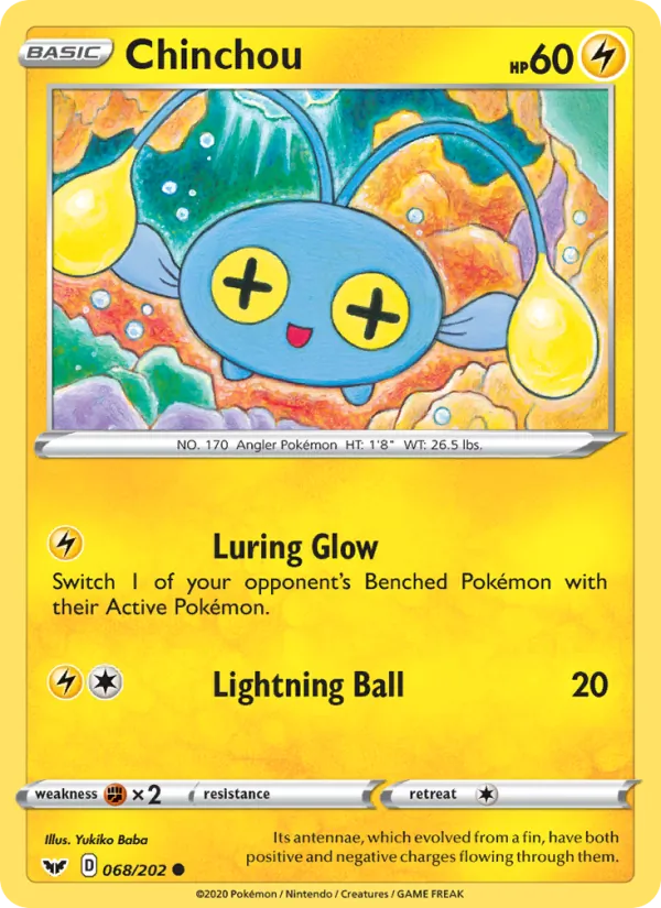 68-RH Chinchou – Sword & Shield