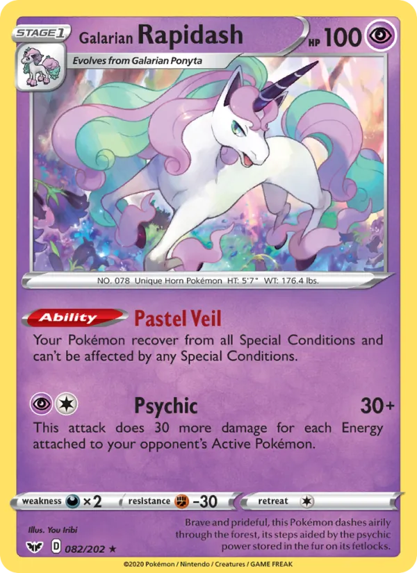 82-RH Galarian Rapidash – Sword & Shield